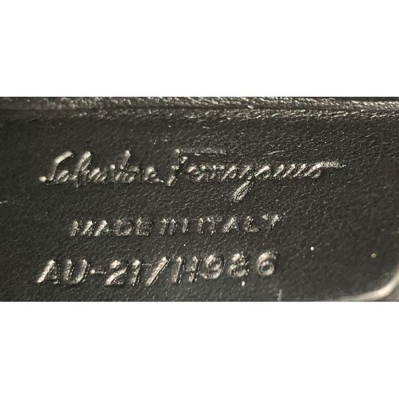 Salvatore Ferragamo Double Flap Saddle Crossbody Bag Gancini Coated Canvas - Picture 7 of 7